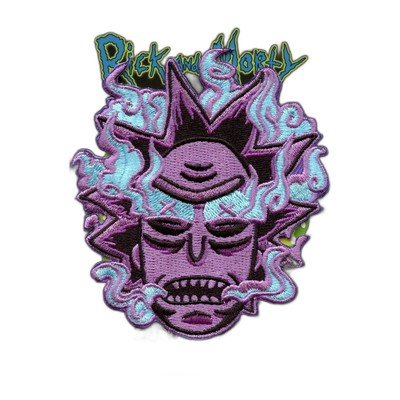 Cartoon character embroidered iron-on patch