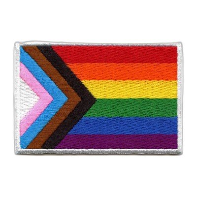 Pride flag embroidered patch